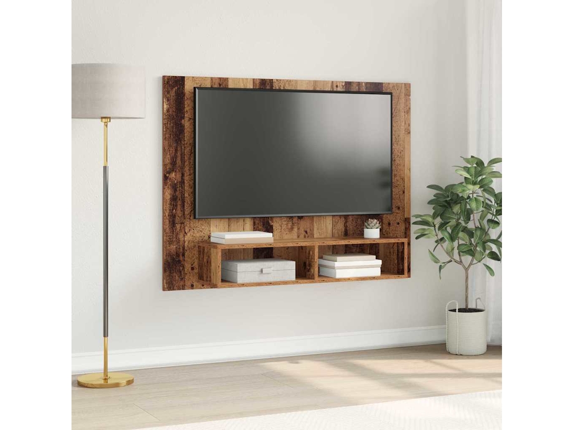 Vidaxl Conjunto De Móvel De Tv 120 X 23,5 X 90 Cm Madeira Antiga