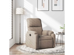 Poltrona de Sala HARLANV1 reclinável microfibra cinzento acastanhado