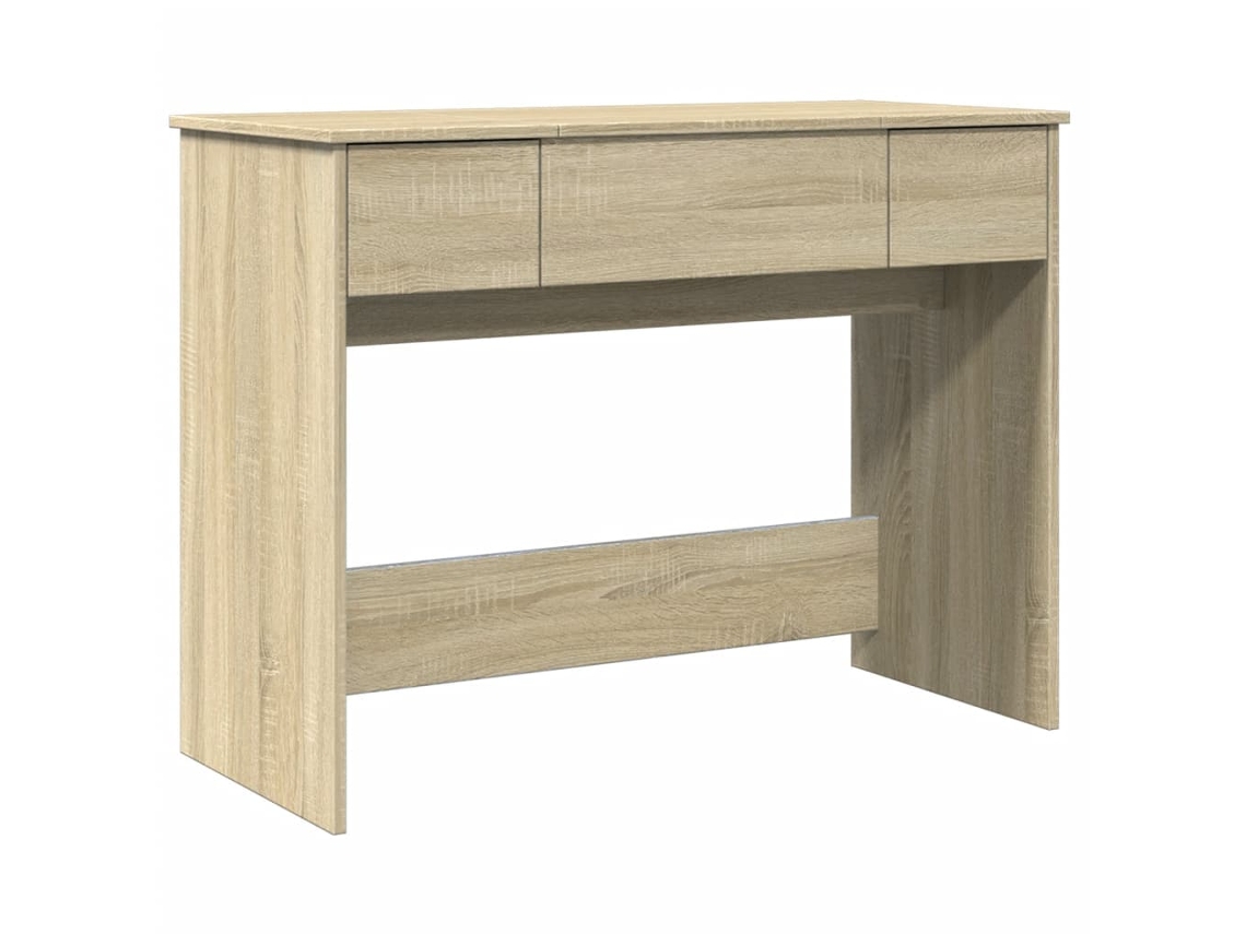 Toucador com Espelho 100x45x76 Cm Cor Carvalho Sonoma MAISON EXCLUSIVE