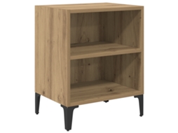 Conjunto 1 Mesa-de-cabeceira Vidaxl Castanho Derivados De Madeira (40 X 30 X 50 Cm)