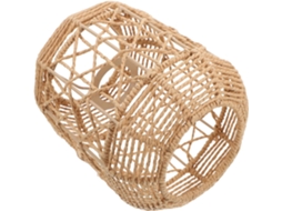 Luminária Pendente Rústica em Rattan Sintético Trançado, Iluminação Ambiente para Sala de Jantar e Outros Espaços. SFUSHOS