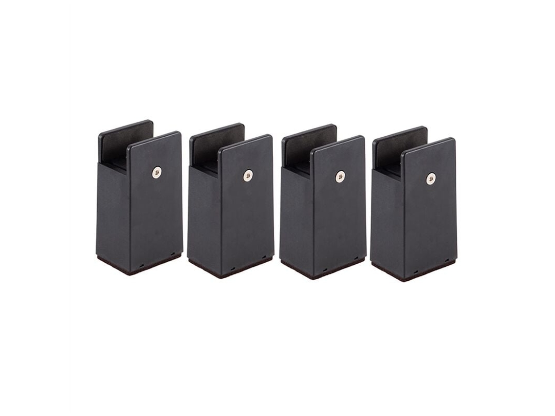 Lurelia Elevador Para Móveis, Reforçado, Em Feltro, Em Plástico, Para Cama, Sofá E Mesa, 4 Polegadas, Preto/madeira, 9.000 Kg
