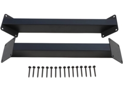 Suportes De Alta Resistência Com Ângulo 45 Graus Para Kit Pérgola, Conector De Aço Preto Com Parafusos Para Reforço