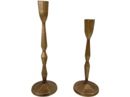 Castiçais Cônicos De Ferro Para Decoração De Mesa, Festas, Casamentos E Inaugurações De Casa.