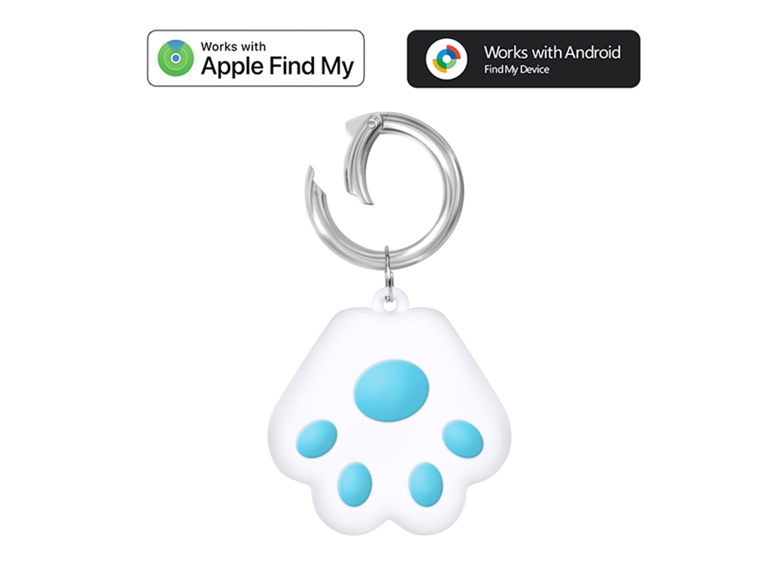 Rastreador Gps Anti-perda, Compatível Android E Apple, Azul Celeste Elysve