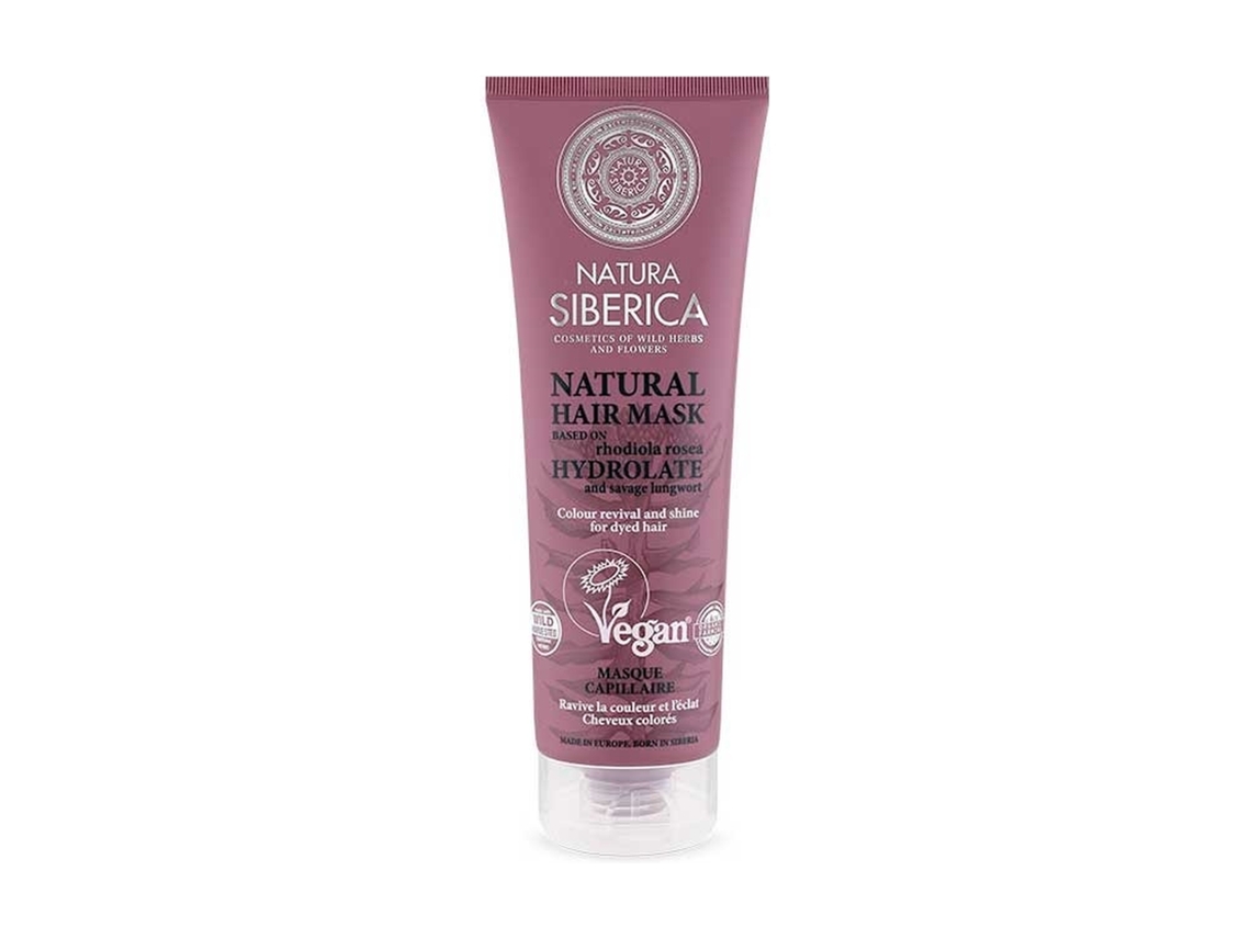 Natura Siberica - Máscara Capilar Revitalizante Cor e Brilho para Cabelo Pintado 200 ml de gel