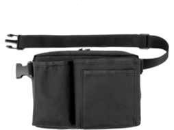 Bolsa de cintura, porta-ferramentas, bolsa de cintura com compartimentos para as mãos, zíper, compartimento seguro para dados