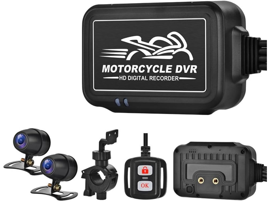 Câmera Dupla À Prova D'água 1080p para Motocross. SFUSHOS
