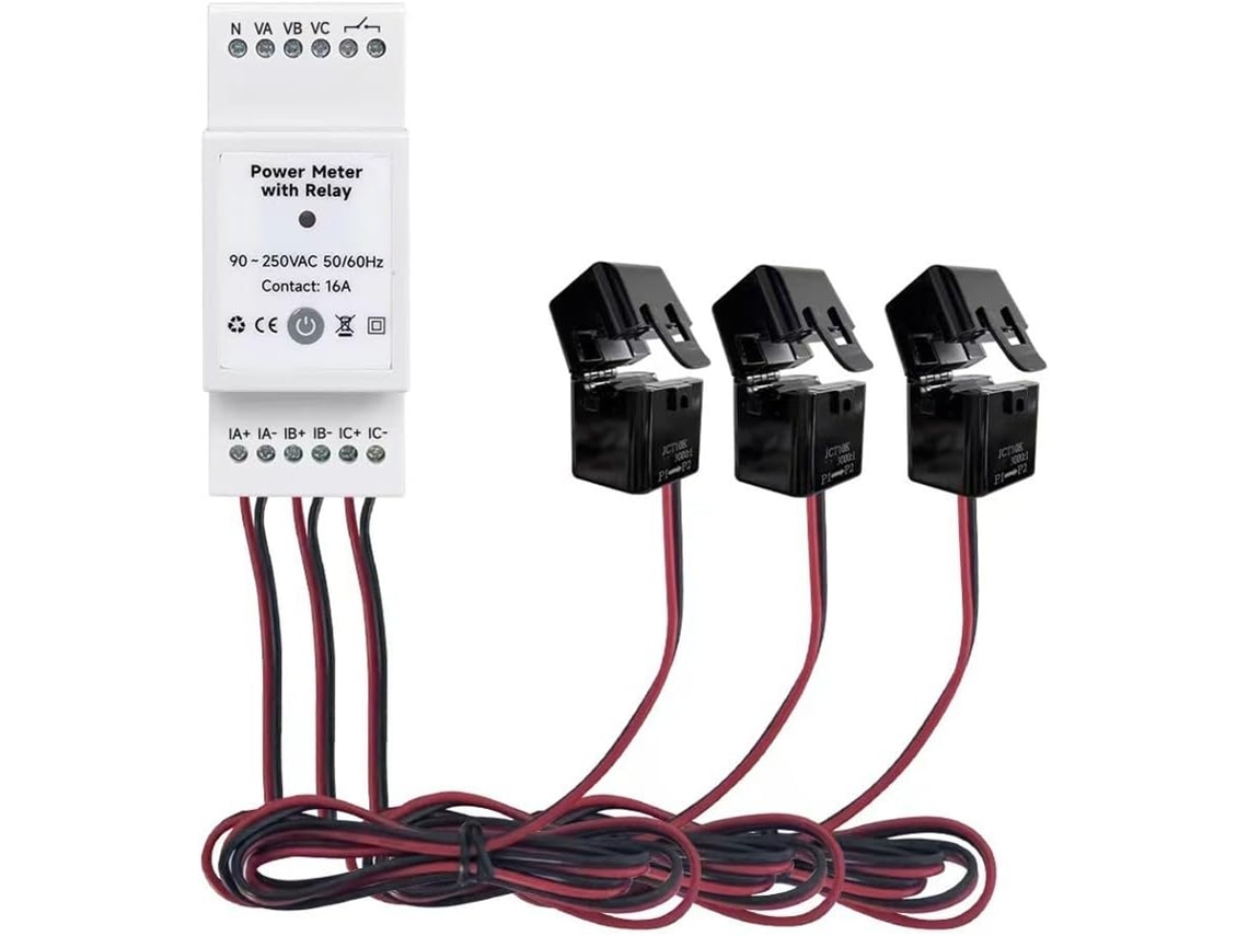 3 16 Solar (80 Smart Wifi Monitor De Energia De Fase A Trilho Din)
