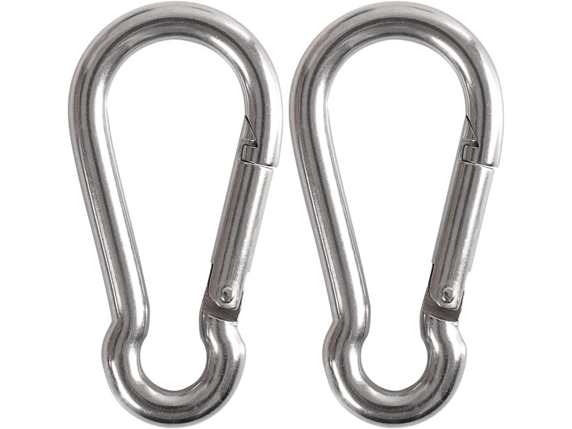 Mosquetões Reforçados - 8,9 Cm (3,5") Capacidade De Carga 300 Kg (660