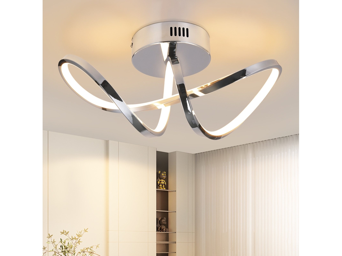 ZMH Luminária de teto LED moderna para sala de estar, 12W, 3000k, para quarto, corredor e cozinha