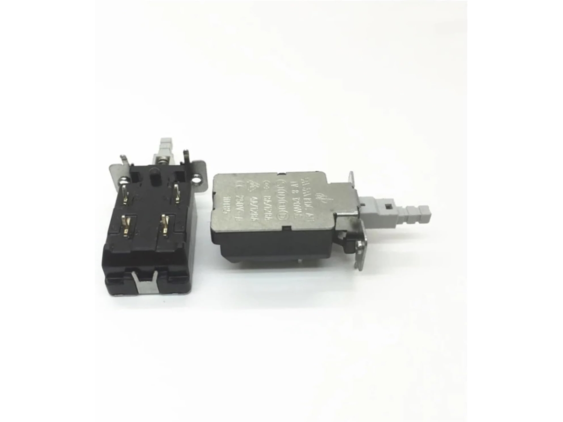 Interruptor De Botão Pressão Com Trava Mola Dpst 5 Unidades, Ca 250v, 8a 128a, Kdc A11-2