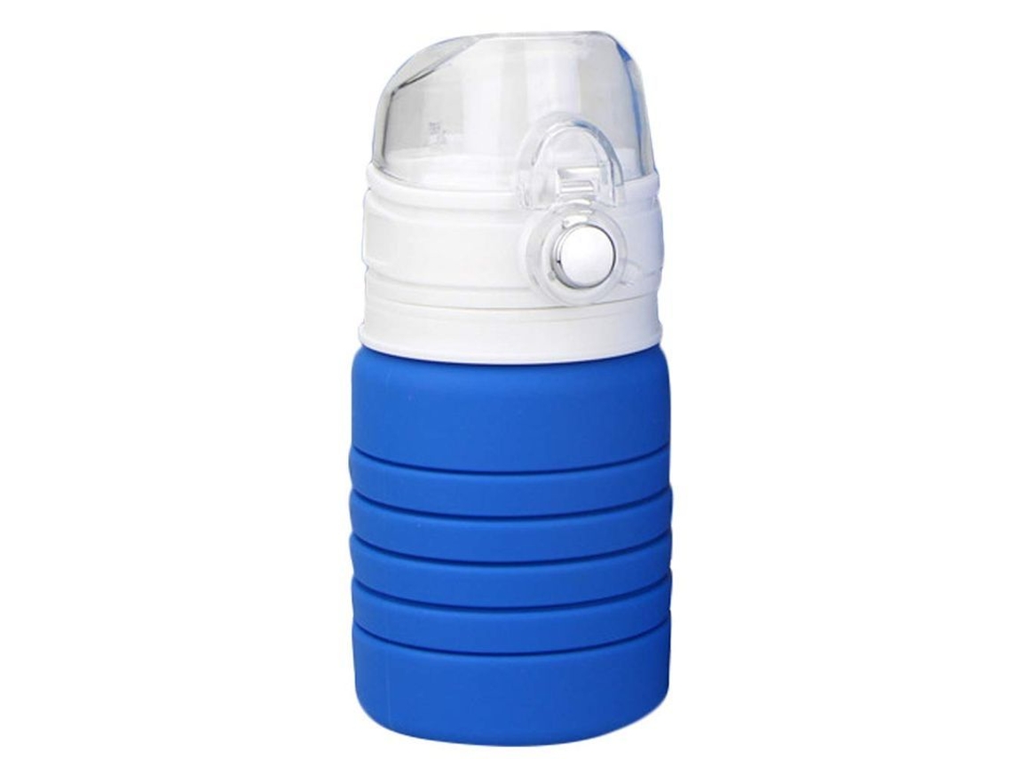 2026 botella Deportiva Plegable Multifuncional, Tetera de Extensión Telescópica para Água (azul)