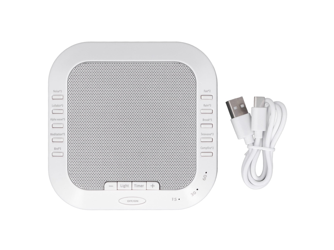 Primerox máquina de Ruído Branco 28 Sons Luz Noturna Portátil com Temporizador para Bebê