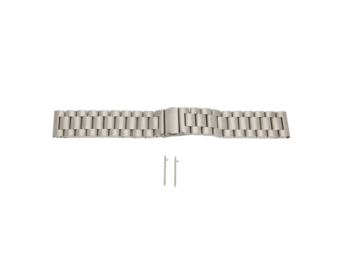 Pulseira de Aço Universal 22mm para Huawei GT 3 com Acessório Prata
