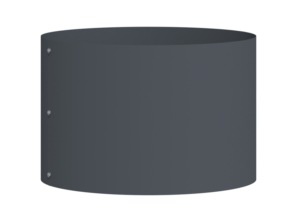 Conjunto 1 Vaso De Jardim Vidaxl Antracite Aço (30 X 30 X 20 Cm)
