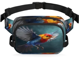 Pochete Fofa e Colorida em Formato de Pássaro para Mulheres 22 8 X 6 3 X 15 5 Cm Formato de Pássaro
