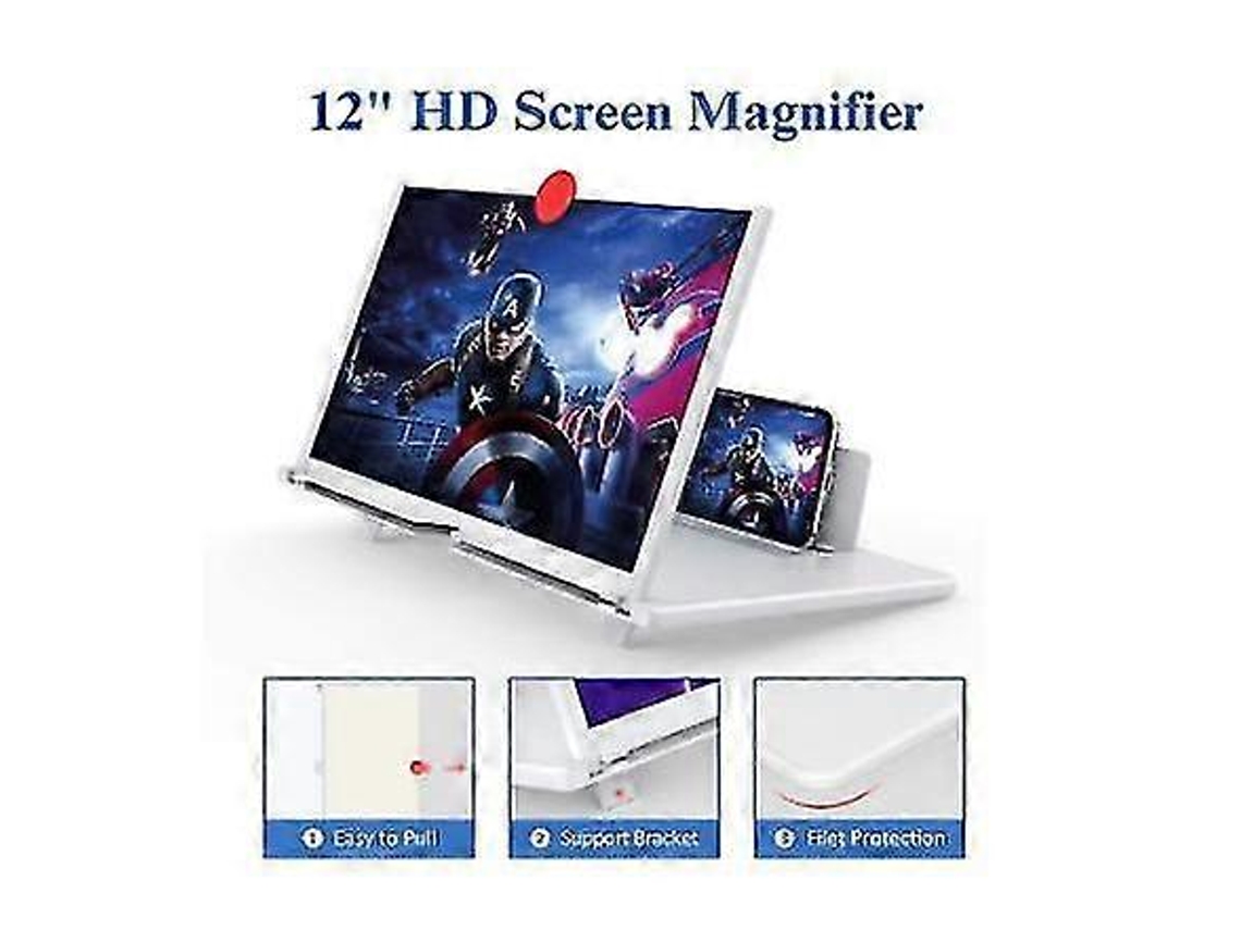 Lupa De Tela De 12 Polegadas 3d Hd Para Celular, Tela De Projetor Para S Brilvibera