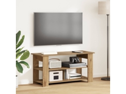 Vidaxl Suporte De Tv 100 X 40 X 50 Cm Carvalho Artesanal