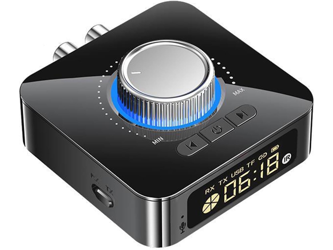 Receptor/transmissor Bluetooth 5.0 Sem Fio Com Adaptador De Áudio Hifi De 3,5 Mm Aux Para Rca