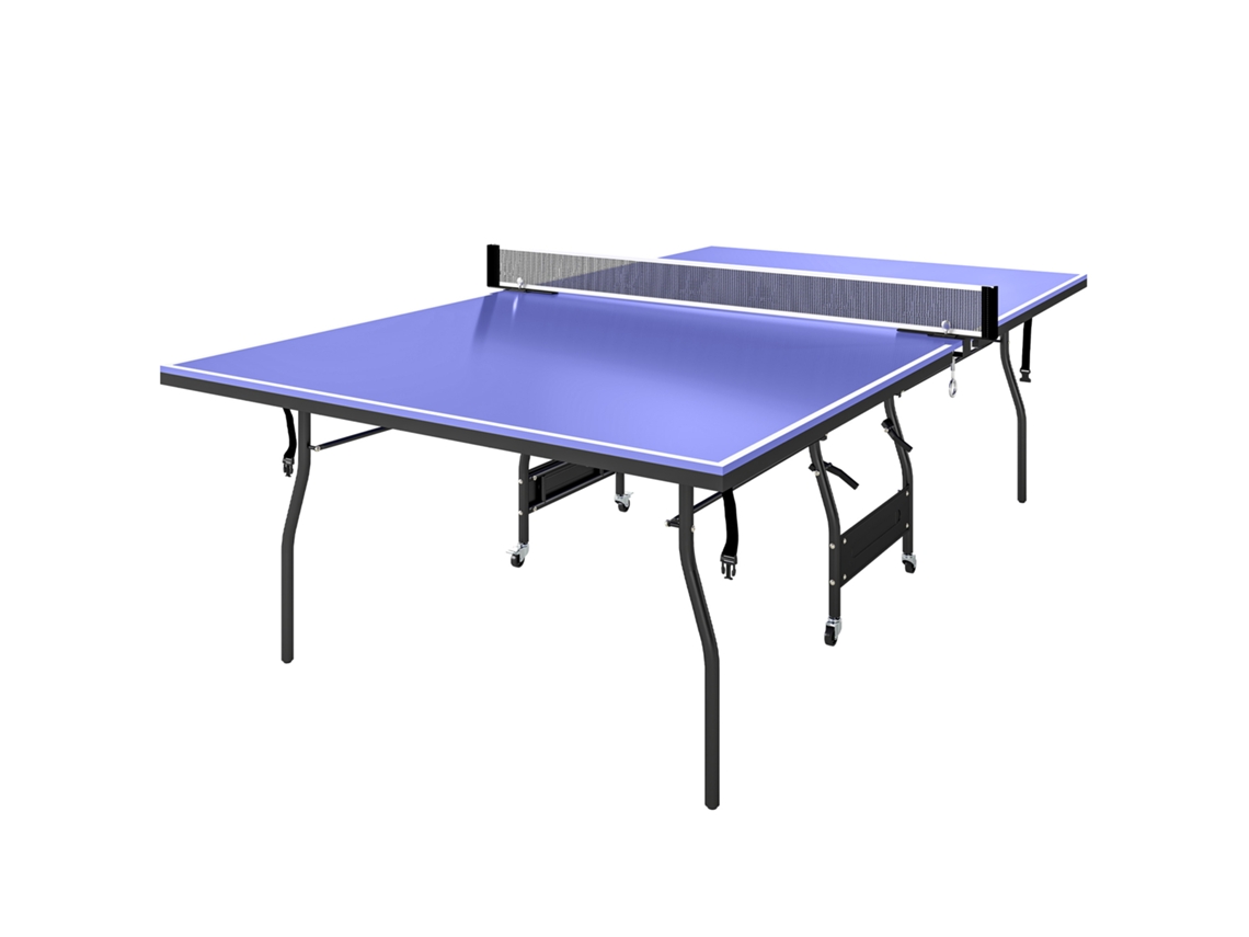 Mesa Tênis Mesa Dobrável Média com Rede e 3 Bolas 12mm, Diversão e Exercício
