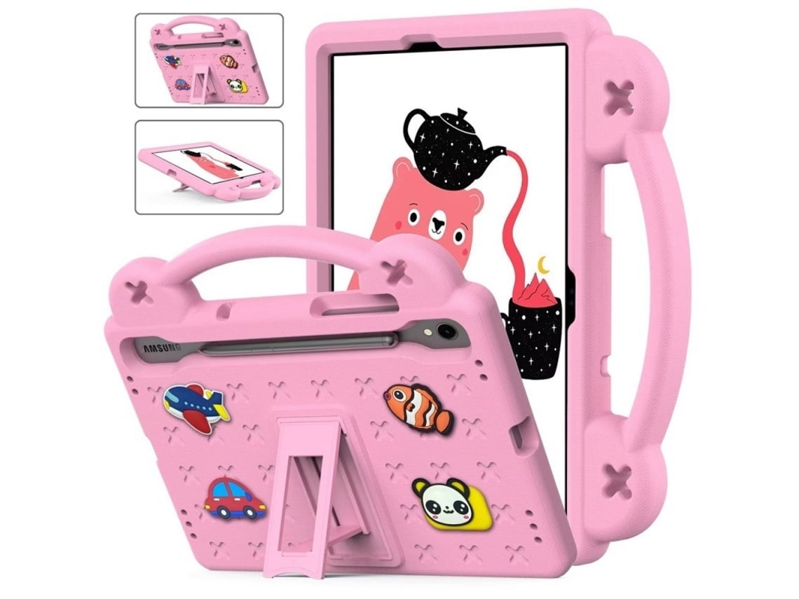 Capa Para Tablet Lurelia, Compatível Com Samsung Galaxy Tab S9/s9fe 11 Portátil Faça Você Mesmo Com Desenho Animado, Rosa, Proteção Antiquedas