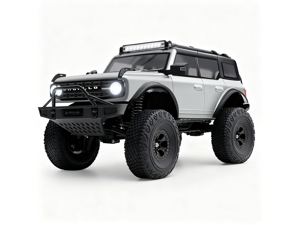 Silverwltoys 184023 Rtr 1/18 2.4g 4wd Rock Crawler Off road Proporcional Led Eixo Portal Câmbio 2 Vel Cubo Metal Brinquedo MDUG