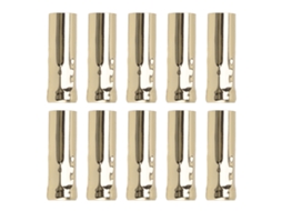 Rebe-10 Peças De Tubo Metálico E14 Para Porta-velas Base De Lâmpada Acessórios De Iluminação 25x80mm Ouro