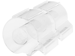 Dispensador Baluue de plástico em acrílico transparente, 2 peças, para mesa, com cortador embutido, organizador