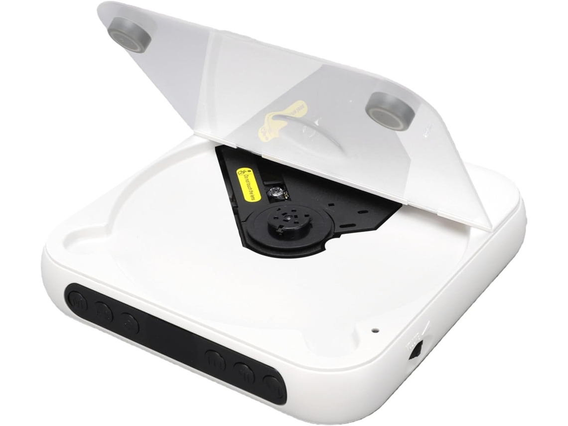 Zunate Leitor Cd Portátil, De De Mesa Com Bluetooth, Entrada Aux De 3,5 Mm E Rádio Fm, Compátivel Com Vários