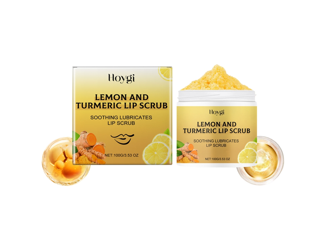 Exfoliante Labial Natural com Curcuma e Limão para Lábios Mais Macios e Hidratados LAXISCREED