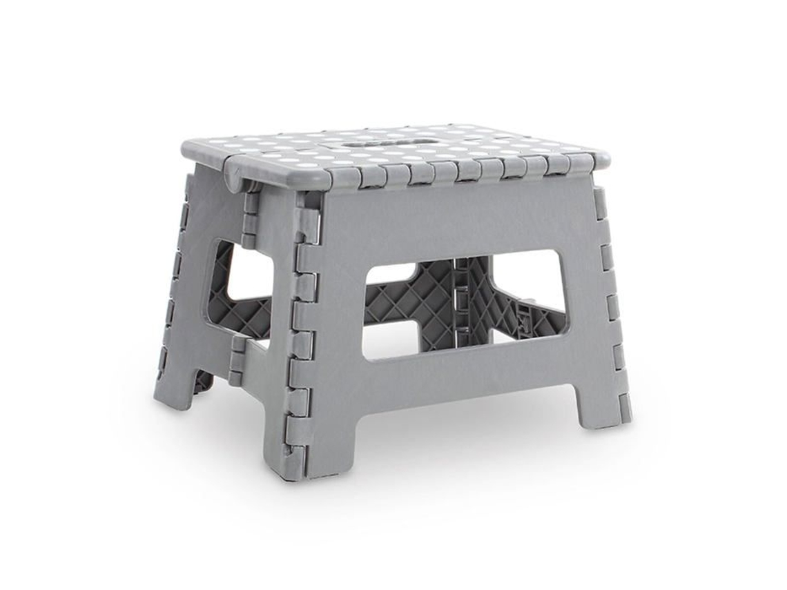 Banqueta Dobrável De Plástico - Marbueno Summer - 31,5x25x22 Cm - Carga Máxima 150 Kg - Antiderrapante - Fácil De Dobrar