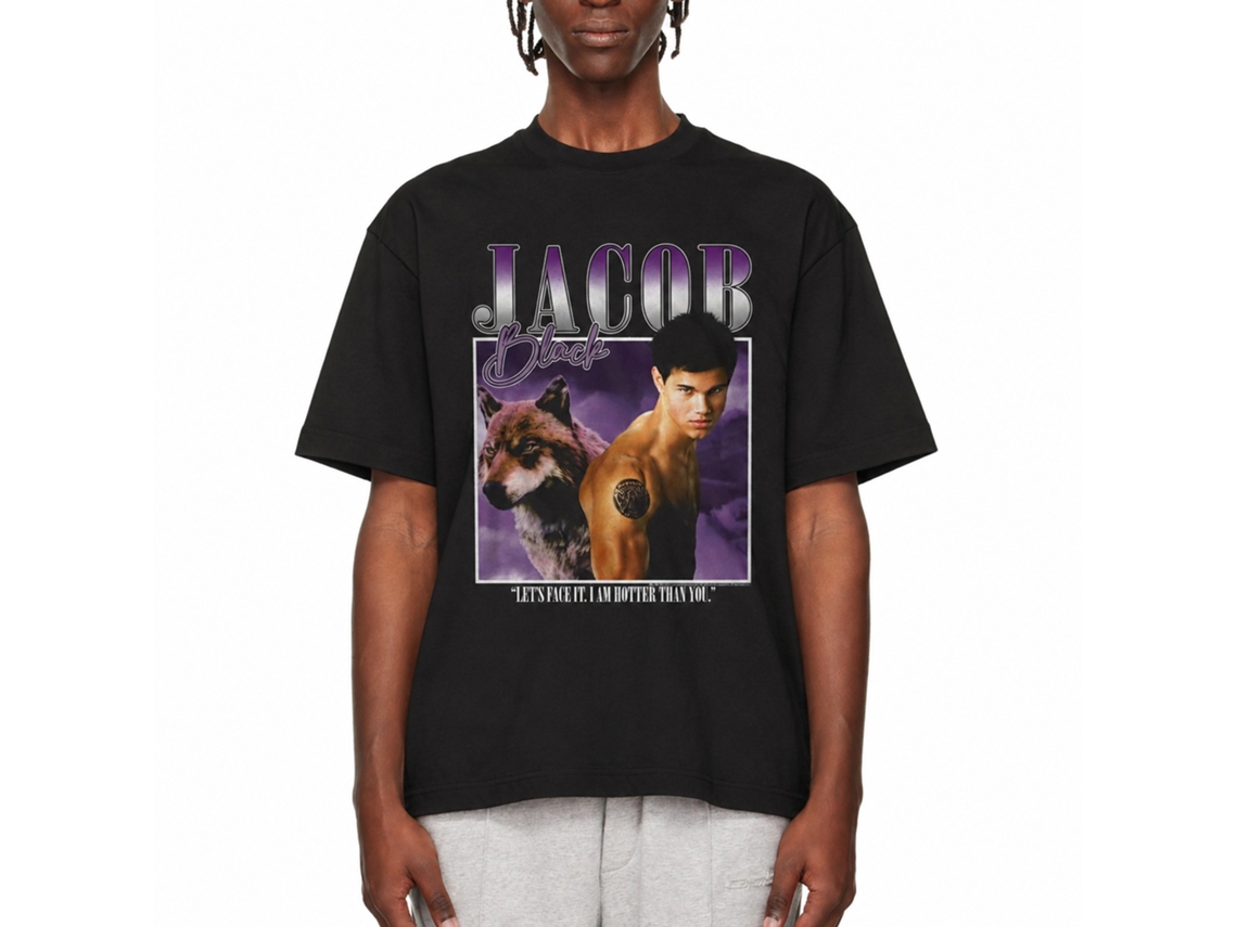 Rockinstone Twilight Movie Two Images Jacob Black Adult T-shirt Size:s
