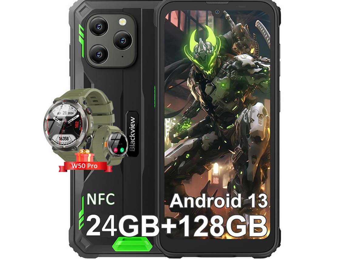 Smartphone BLACKVIEW Bv5300 Plus 6.1'' 24 Gb 128 Gb Nfc/6580Mah Verde