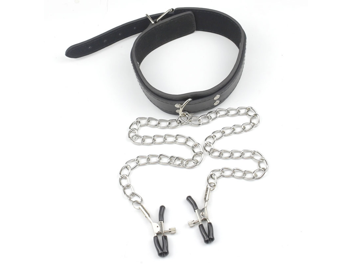 Pinzas De Pezón Com Colar De Pescoço Ajustável Reutilizável Para Role Play