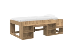 Estrutura de Cama Infantil com Armazenamento MAISON EXCLUSIVE Carvalho Arttisan