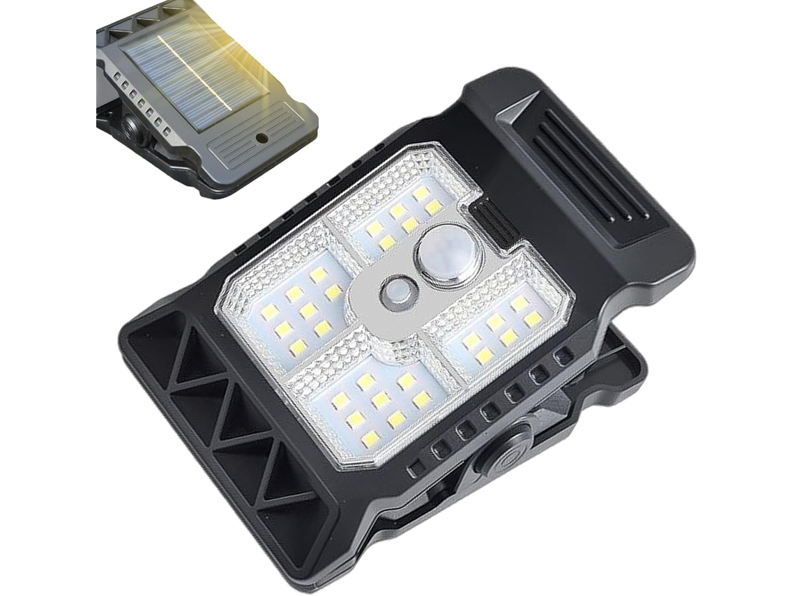 Luminária Solarium Externo Com Clip Com Detector De Movimento | Éclairage Solaire Extérieur À Clip | Gokoco