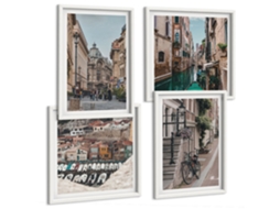 Composição De Quadros Paisagens Da Natureza Selvagem Espelharte (4 Peças)