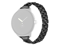 Pulseira De Reposição Para Relógio Google Pixel Watch Com Decoração Em Strass E Metal Facpoet