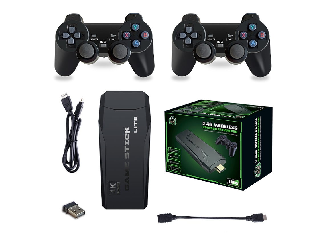 Console de jogos arcade M8 4K2025 YUNZII Semi Fio HD com conexão para TV e mini box de 128 GB