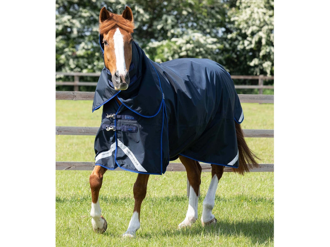 Manta Impermeável para Cavalos com Capa de Pescoço PREMIER EQUINE Buster 40G