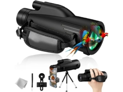 Telescópio Monocular Bestvite 12x55 Adulto Zoom De Alta Potência Preto