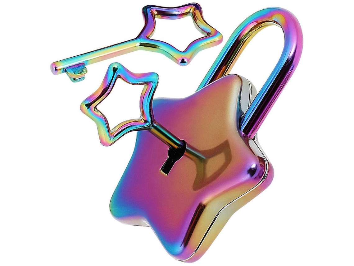 Cadeado Estrela Decorativo para Agendas BRILVIBERA