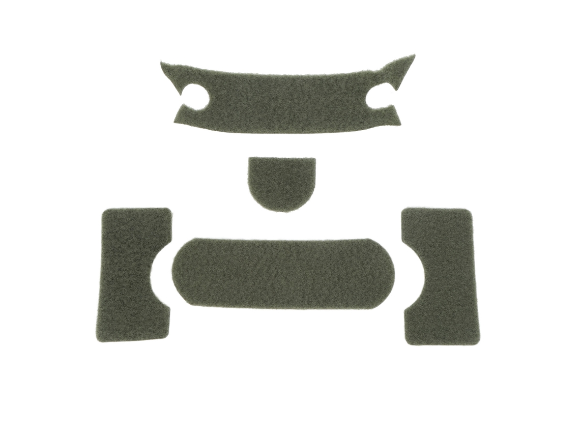 Kit de 5 Peças de Gancho e Velcro para Capacete, Verde S/MARCA