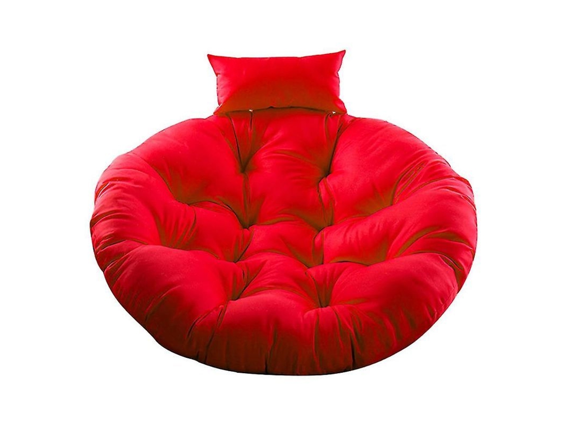 Coussin De Siège Pour Balançoire En Polyester Et Éponge Avec Repose-tête Confortable Et Zip Lavable Vermelho