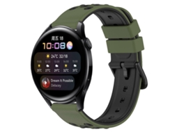 Pulseira De Silicone Poroso Bicolor De 22 Mm Para Huawei Watch 3