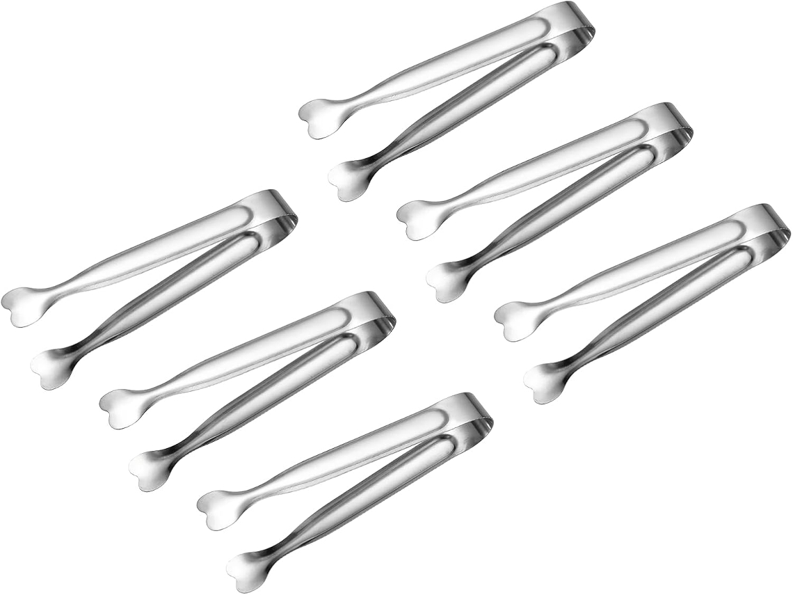 Pinça De Servir Pequena Patikil, Mini Pinça De Cozinha Aço Inoxidável 10, 9cm Para Confeitar Açúcar, Aperitivos, Saladas