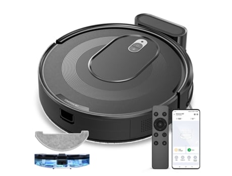 Aspirador Robot Vactidy Cleanova W7 4000pa Aspiraã§ã£o 2 Em 1 Aspira E Limpa Autonomia 120min App Voz Navegaã§ã£o Multi Sensor Recarga Automã¡tica