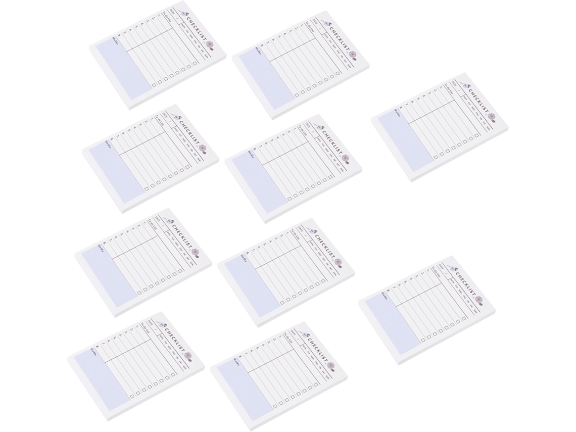 10 Blocs-notes De Planification Hebdomadaire, Carnet De Suivi Des Élèves, Papier Blanc, Et Généreux