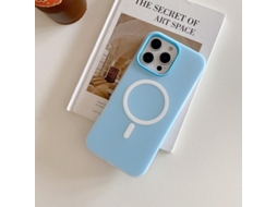 Capa Para Iphone 17 Azul Escuro Com Toque Aveludado, Magnética, Qd5, Fosca, Com Toque Aveludado, Magnética, Simples, Cor Sólida, Macia.